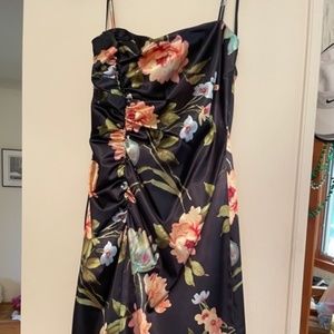 David Meister Ruched Cocktail Dress Size 6